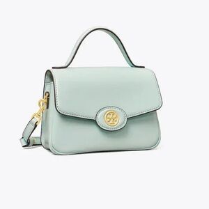Tory Burch Small Robinson Spazzolato Top-Handle Bag